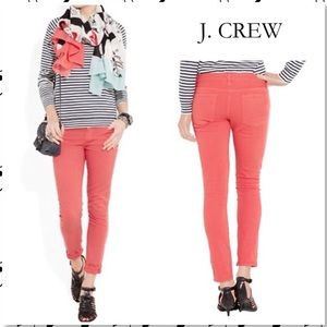 J. Crew Coral Toothpick Jeans